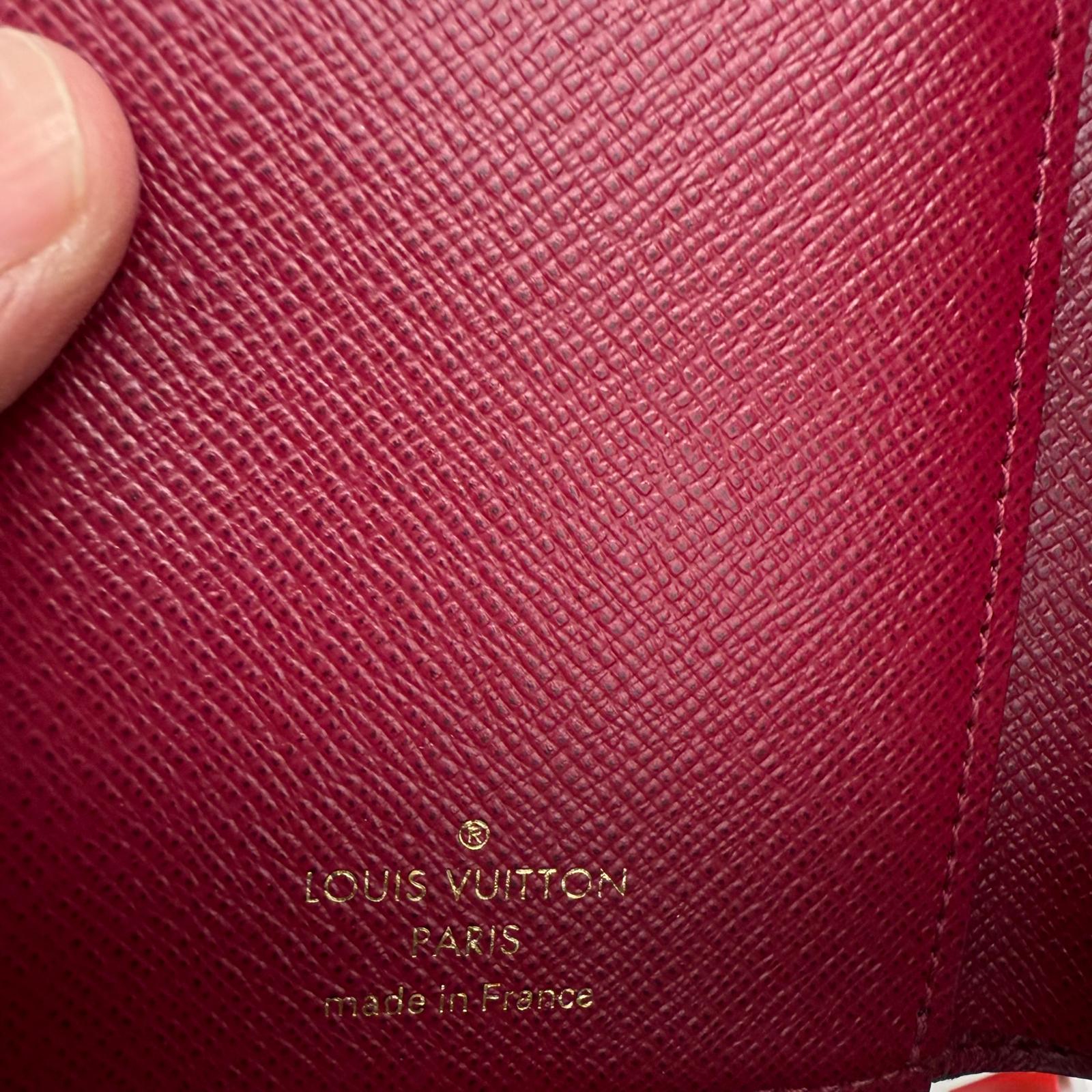 💎Authentic Louis Vuitton Monogram Portefeuille Juliet Bifold Wallet Fuchsia