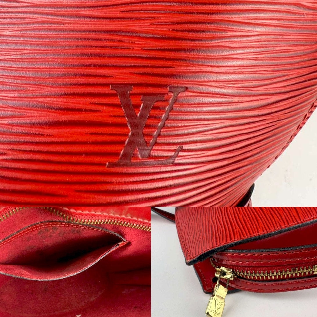 Authentic Louis Vuitton Saint Jacques PM Bag Red20773085