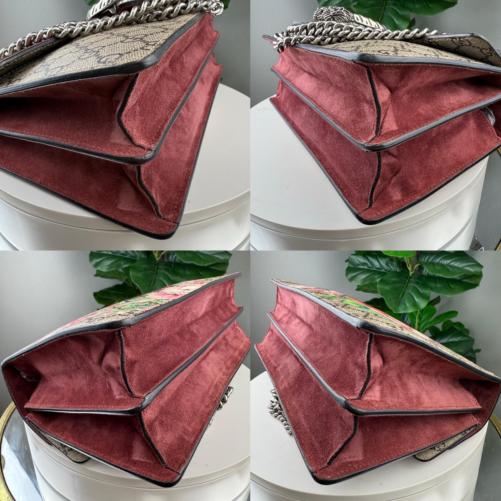 💎Authentic Gucci Dionysus Shoulder Bag GG Supreme Blooms Small Antique