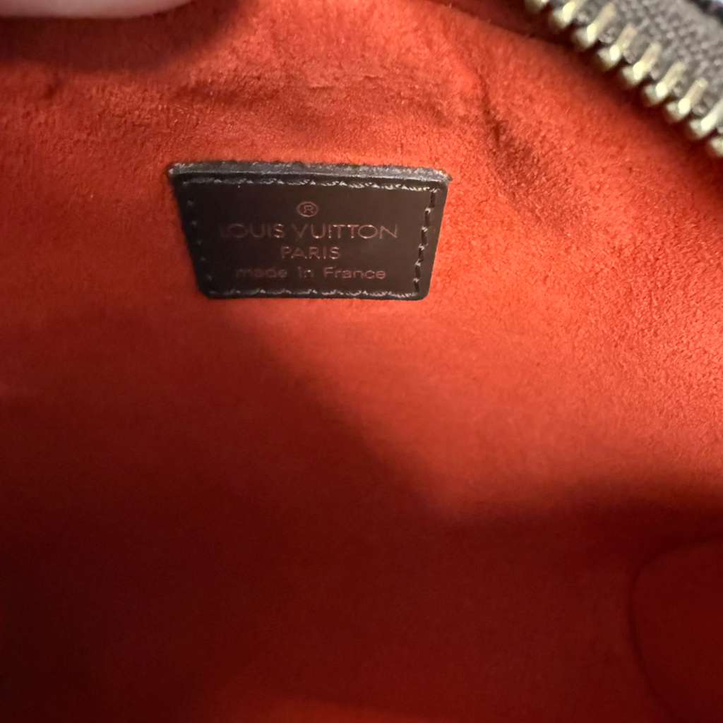 Authentic Louis Vuitton Ipanema Pochette Damier Ebene Crossbody Bag