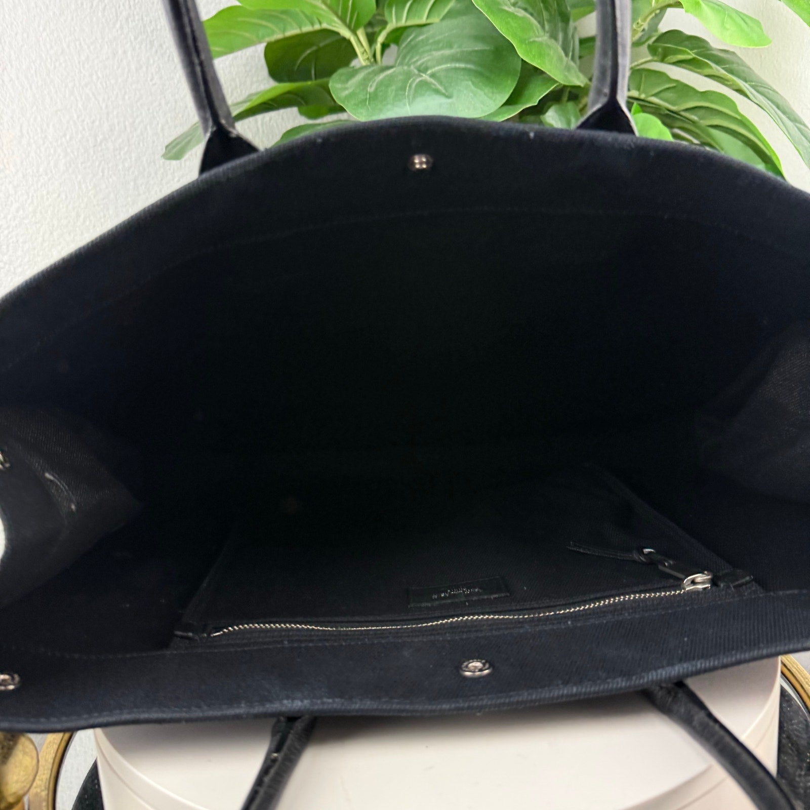 Authentic Saint Laurent Large Rive Gauche Tote Bag