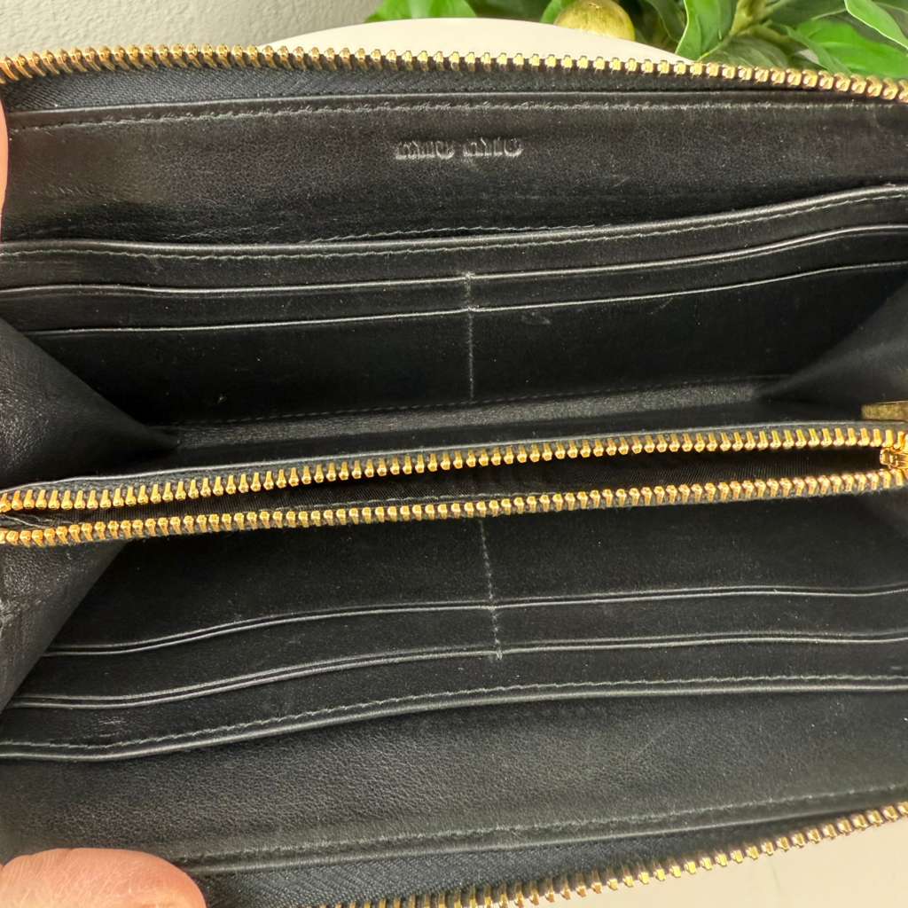 Authentic Miu Miu Long Zipper Wallet