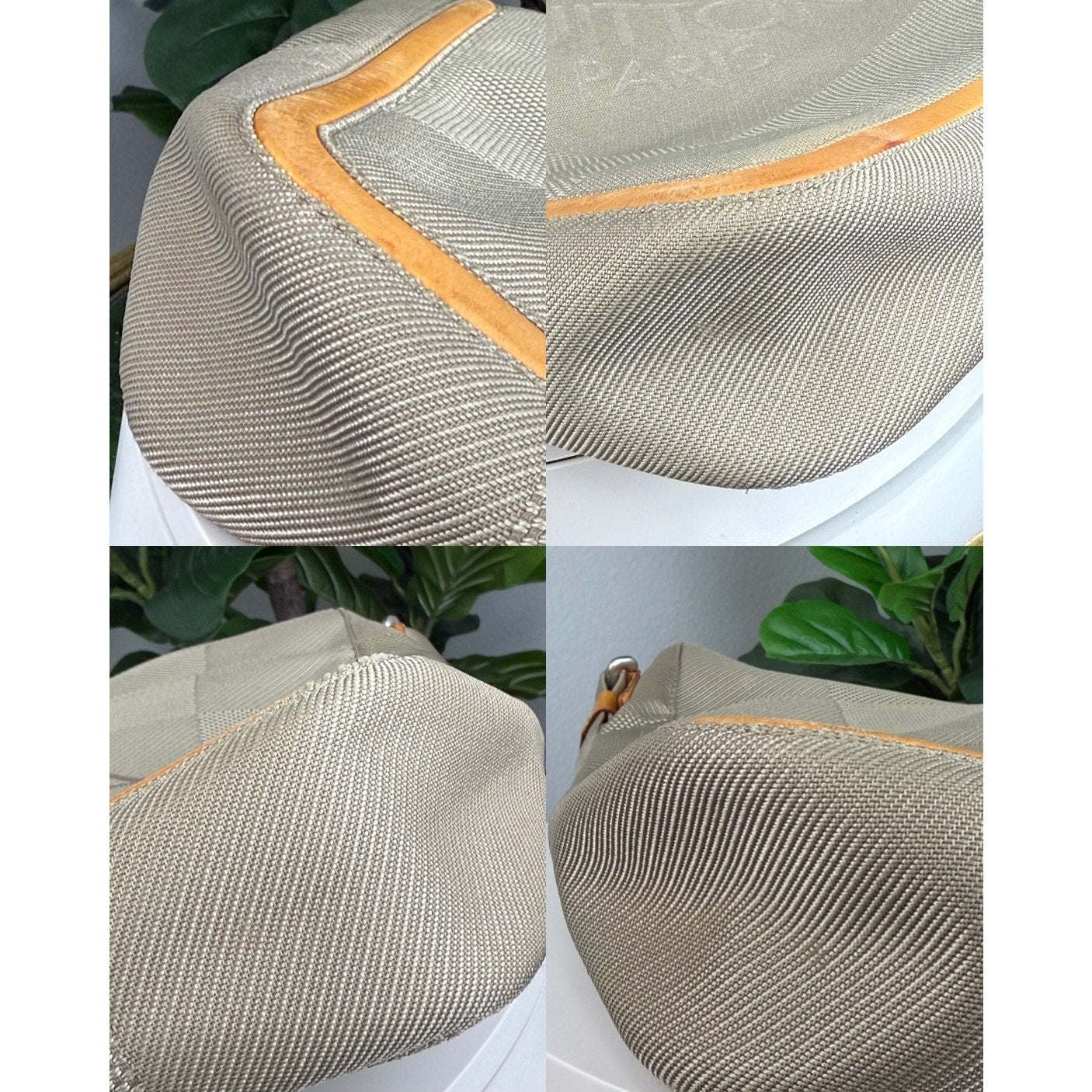 Authentic Louis Vuitton Sand Damier Geant Vertical Messenger Bag