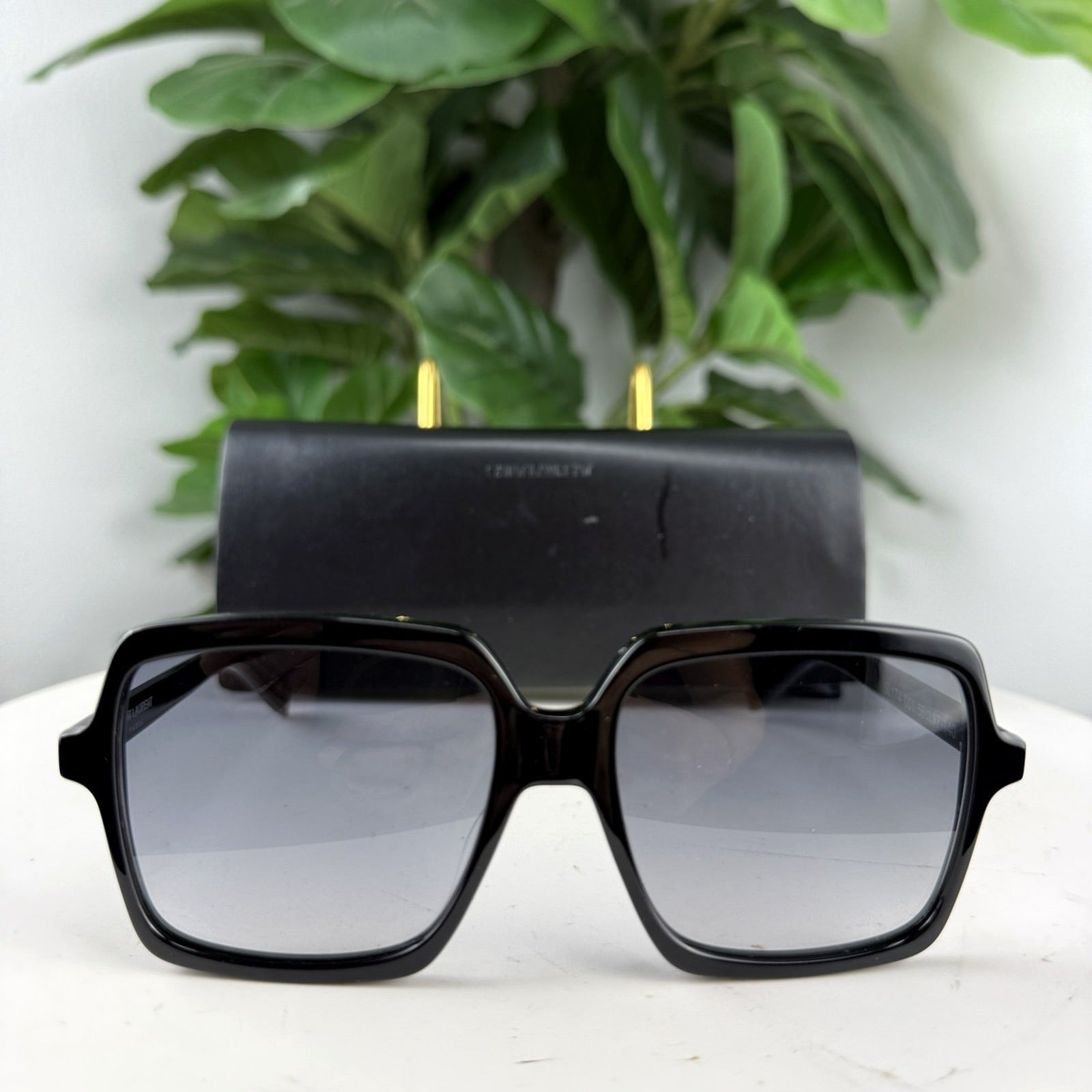 Authentic Saint Laurent Oversized Square Sunglasses - front view