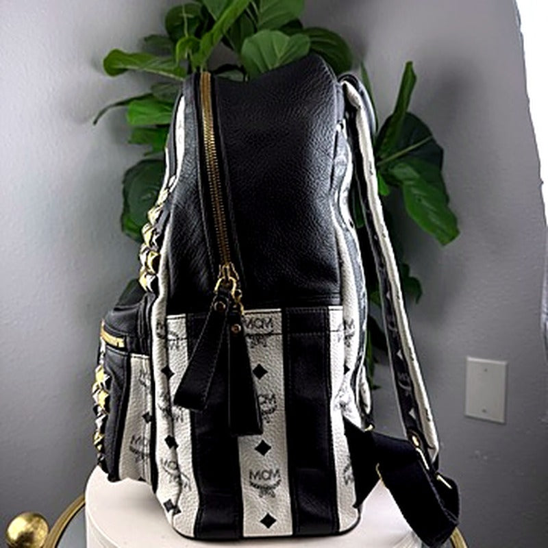 MCM Stark studded backpack - side view