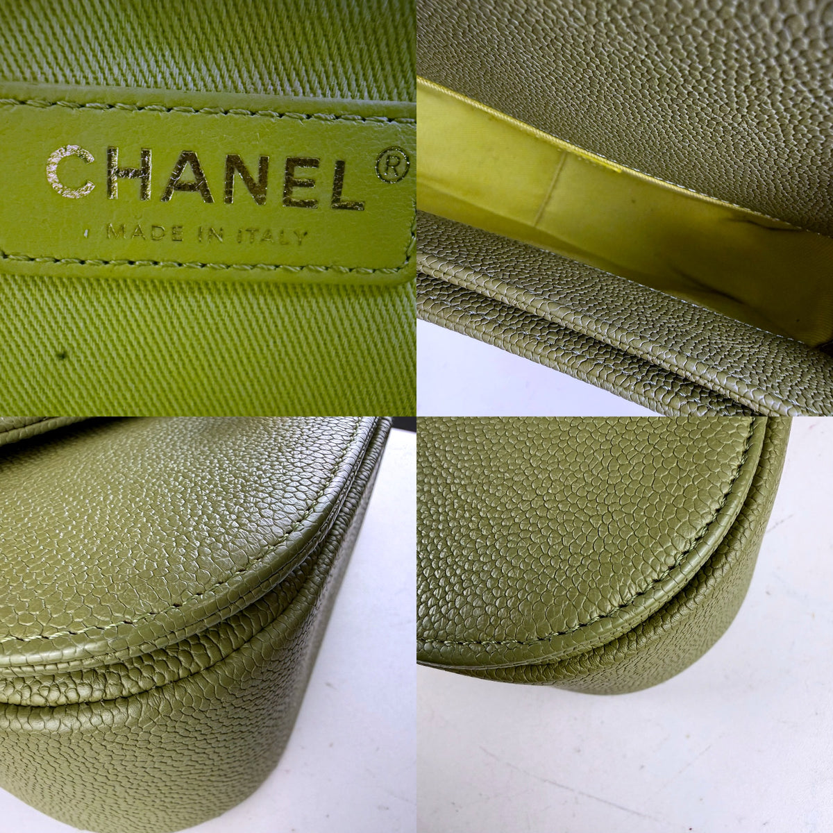 Authentic Chanel Coco Handle Flap Bag Quilted Caviar Small Gold Hardware - 03_detail_1.jpg