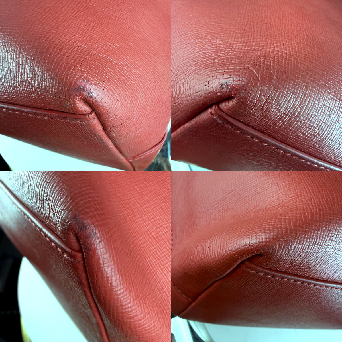 Authentic Furla Coral Pink Saffiano Leather Tote Bag - 04_detail_2.jpg