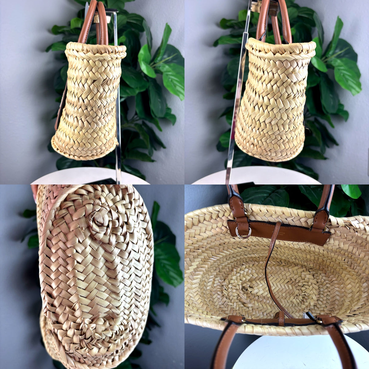 Authentic Jimmy Choo London Woven Straw Basket Tote with Leather Handles - 03_detail_1.jpg