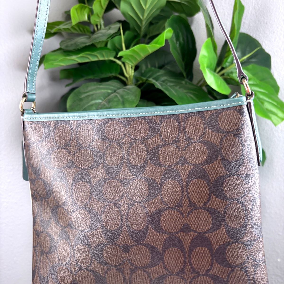 Authentic Coach File Crossbody in Signature Canvas with Leather Trim - 02_photo.jpg