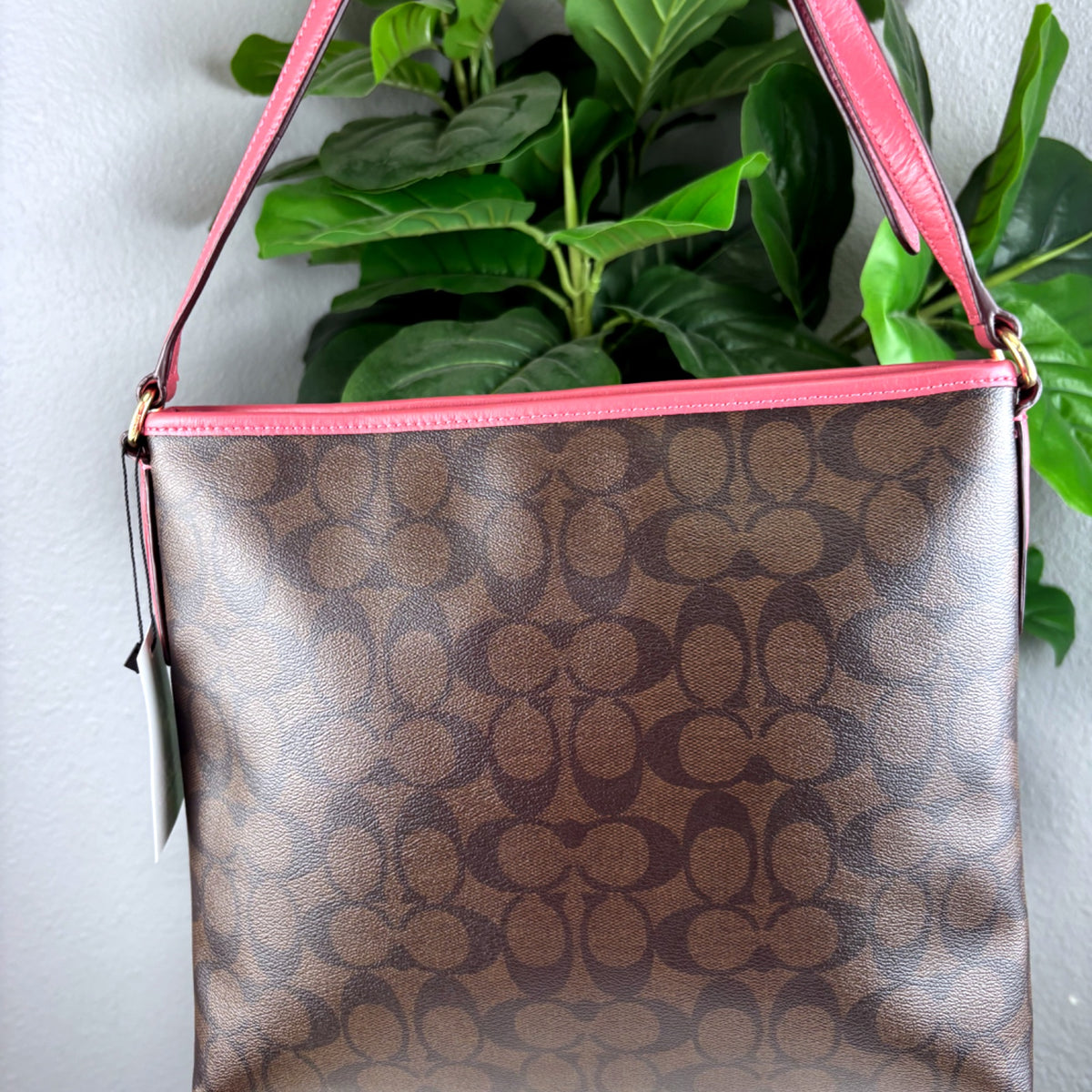 Authentic Coach File Crossbody in Signature Canvas with Contrast Trim - 02_photo.jpg