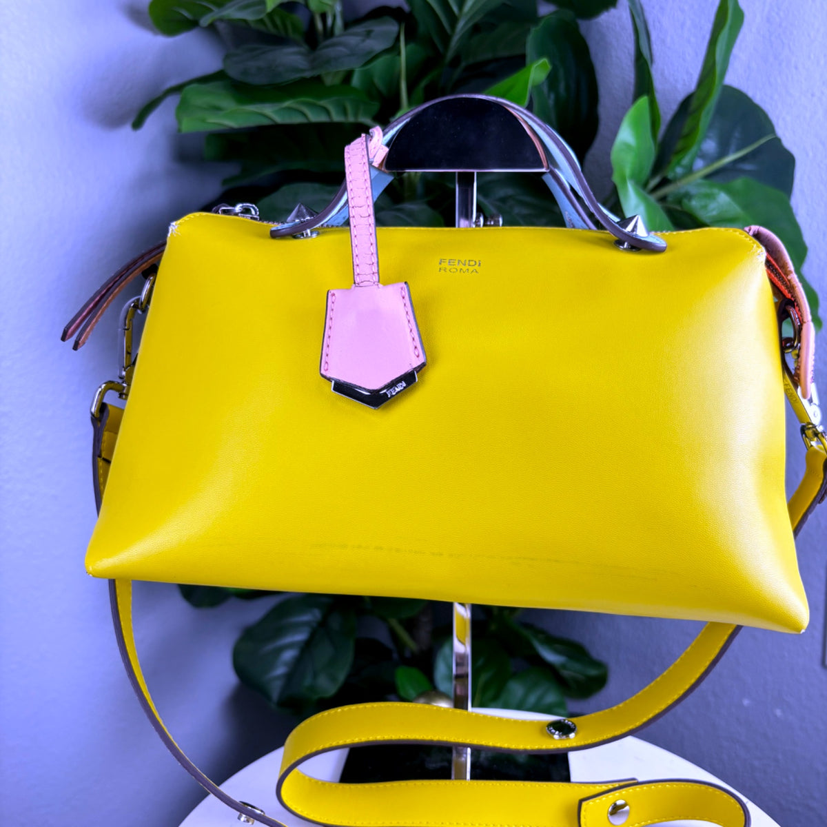 Authentic Fendi By The Way Small Satchel Yellow Leather Bag - 01_photo.jpg