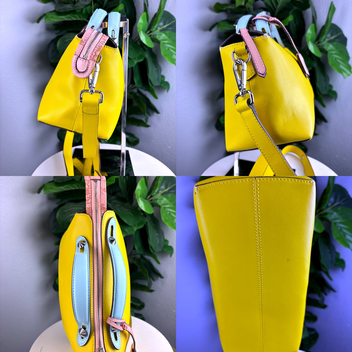 Authentic Fendi By The Way Small Satchel Yellow Leather Bag - 02_detail_1.jpg