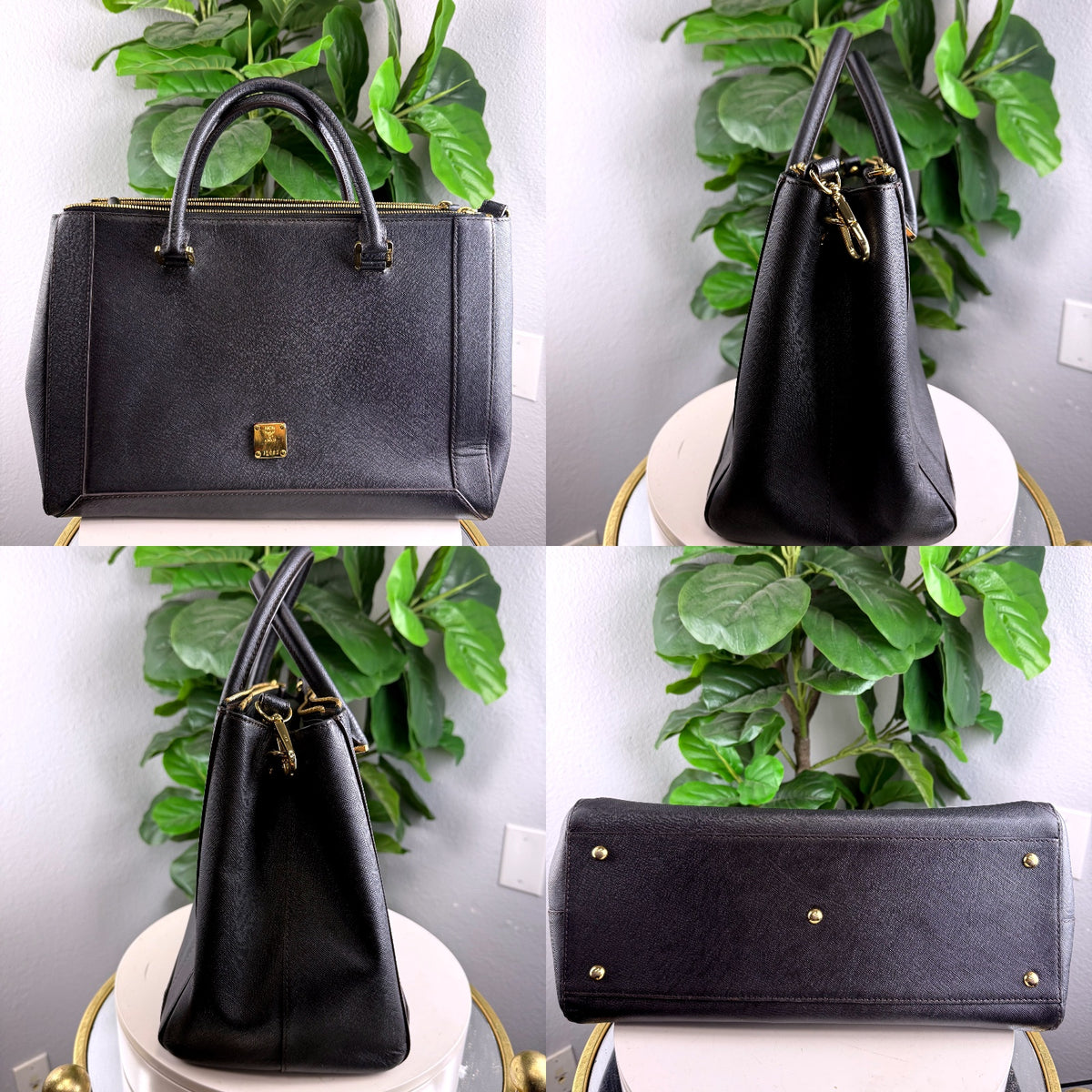 Authentic MCM Milla Medium Tote Black Saffiano Leather - 03_detail_1.jpg