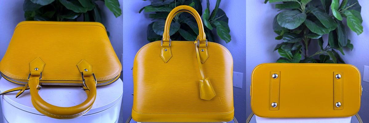 Authentic Louis Vuitton Alma PM Epi Leather Tote in Tassil Yellow - 05_extra.jpg