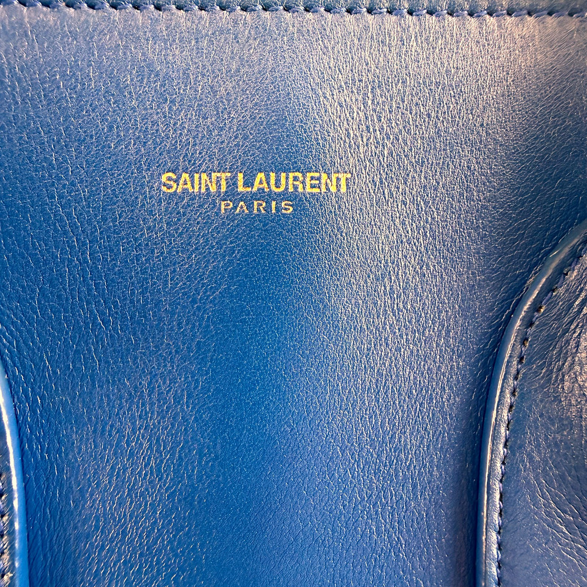 Authentic Saint Laurent Paris Sac de Jour Blue Leather Tote Bag - 03_photo.jpg