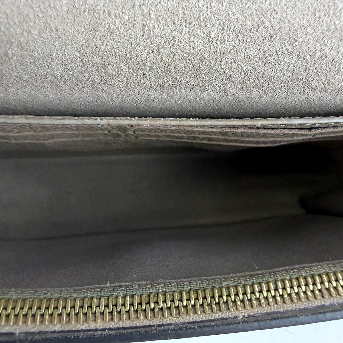 Authentic Louis Vuitton Vavin Chain Wallet Beige Leather Crossbody - 05_inside.jpg