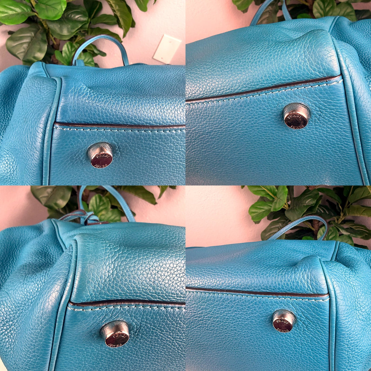Authentic Fendi Selleria Peekaboo Tote Blue Leather Handbag - 05_corners.jpg
