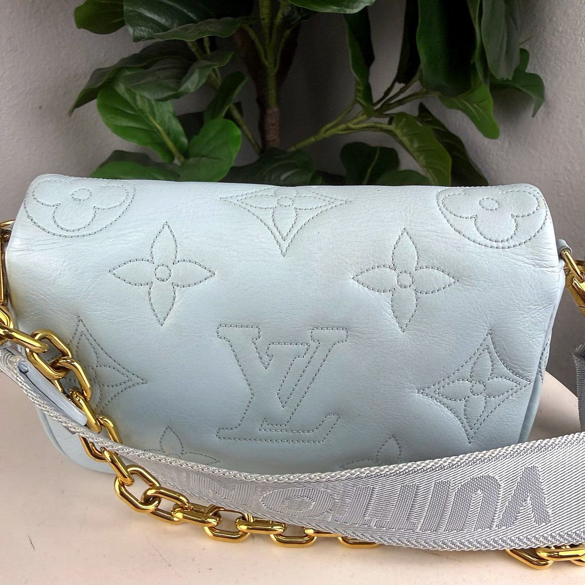 Authentic Louis Vuitton Coussin PM Monogram Jacquard Light Blue - 02_photo.jpg
