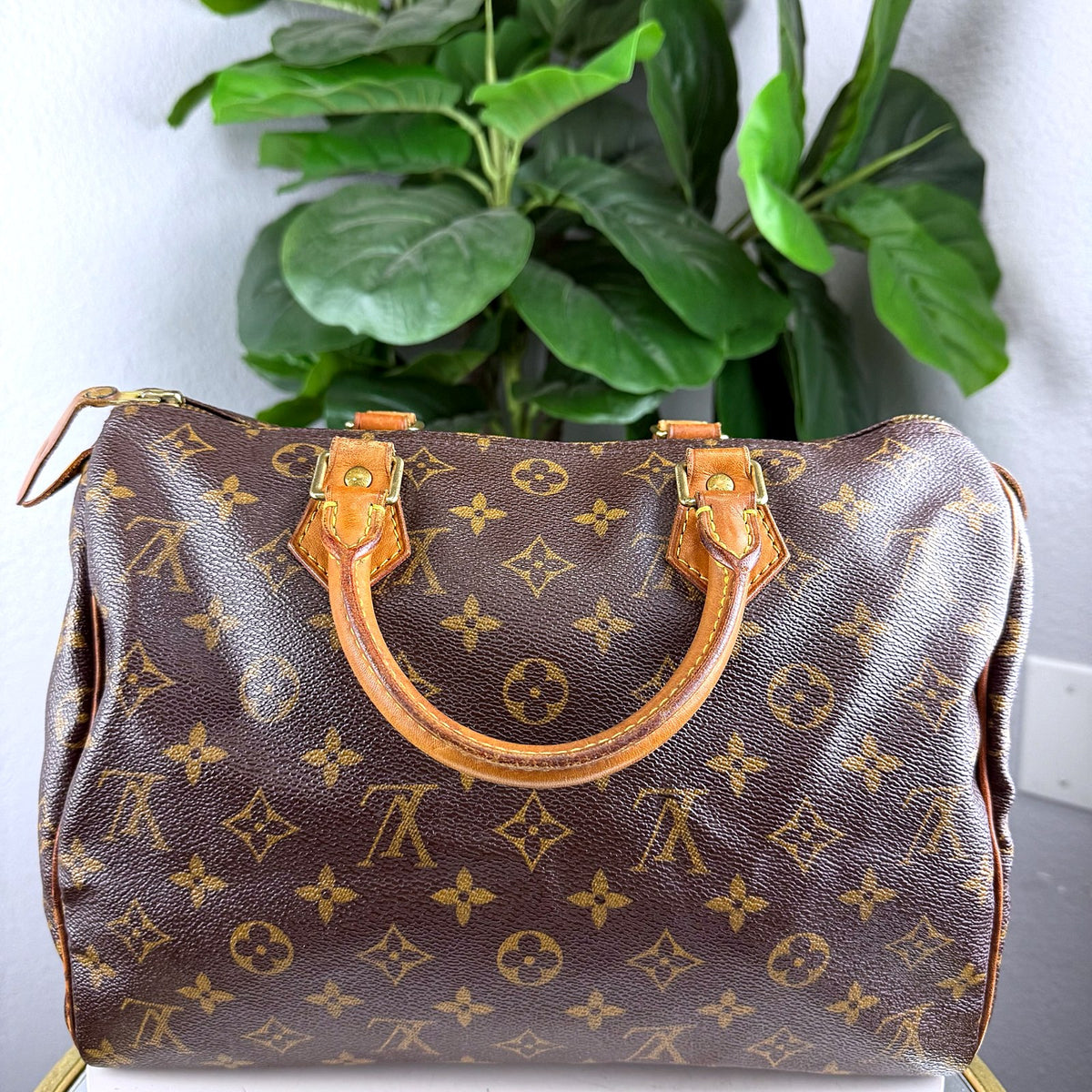Authentic Louis Vuitton Speedy 30 Monogram Canvas Handbag - 02_photo.jpg
