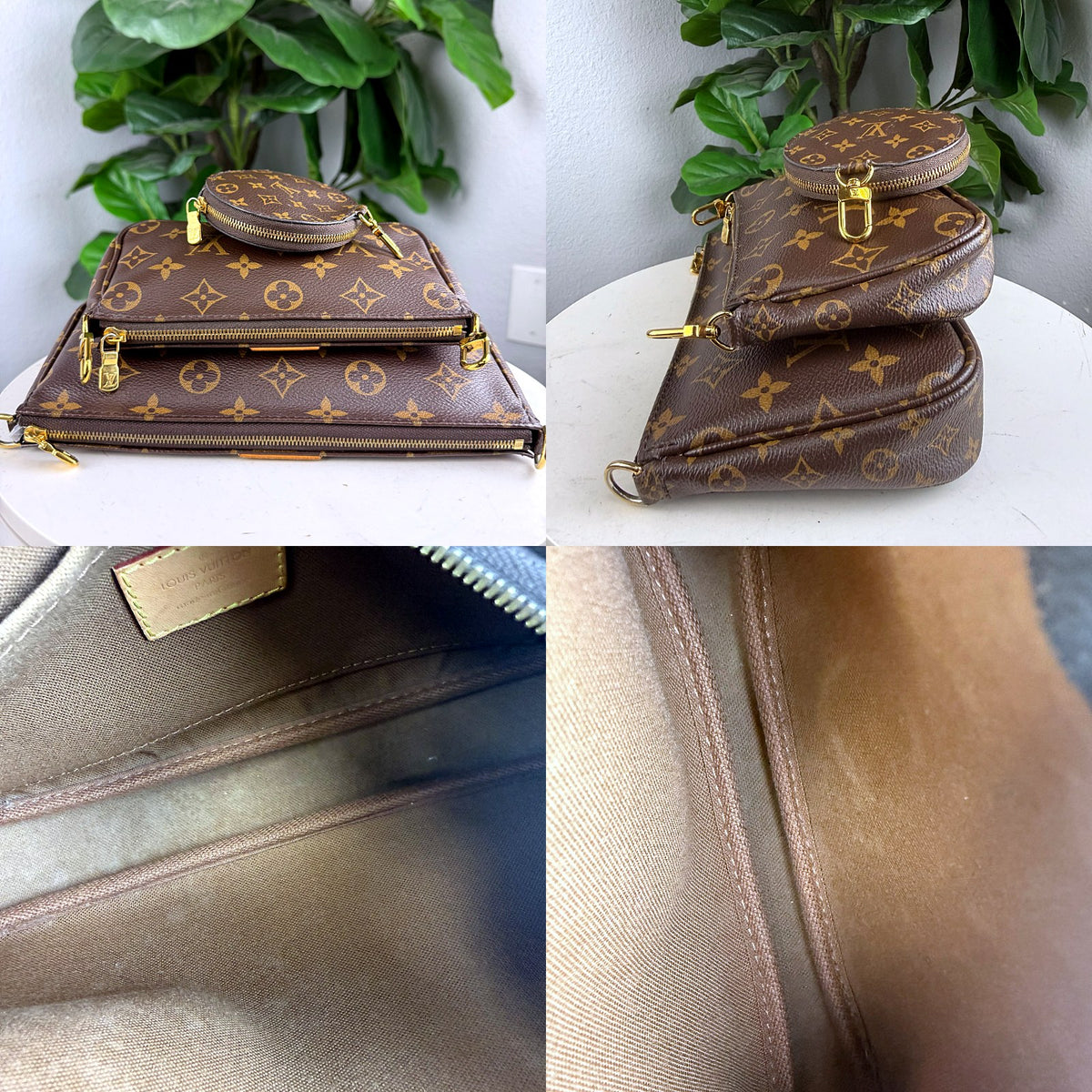 Authentic Louis Vuitton Multi Pochette Accessoires Monogram Canvas Khaki Strap - 02_sides.jpg