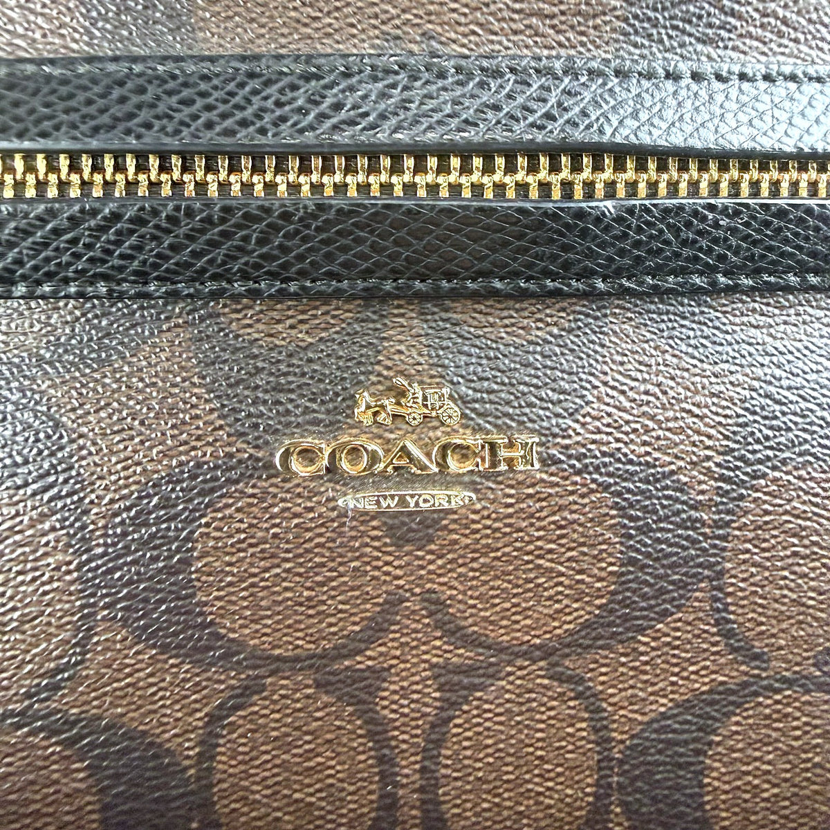 Authentic Coach Tyler Carryall Tote in Signature Canvas Brown Black - 03_photo.jpg