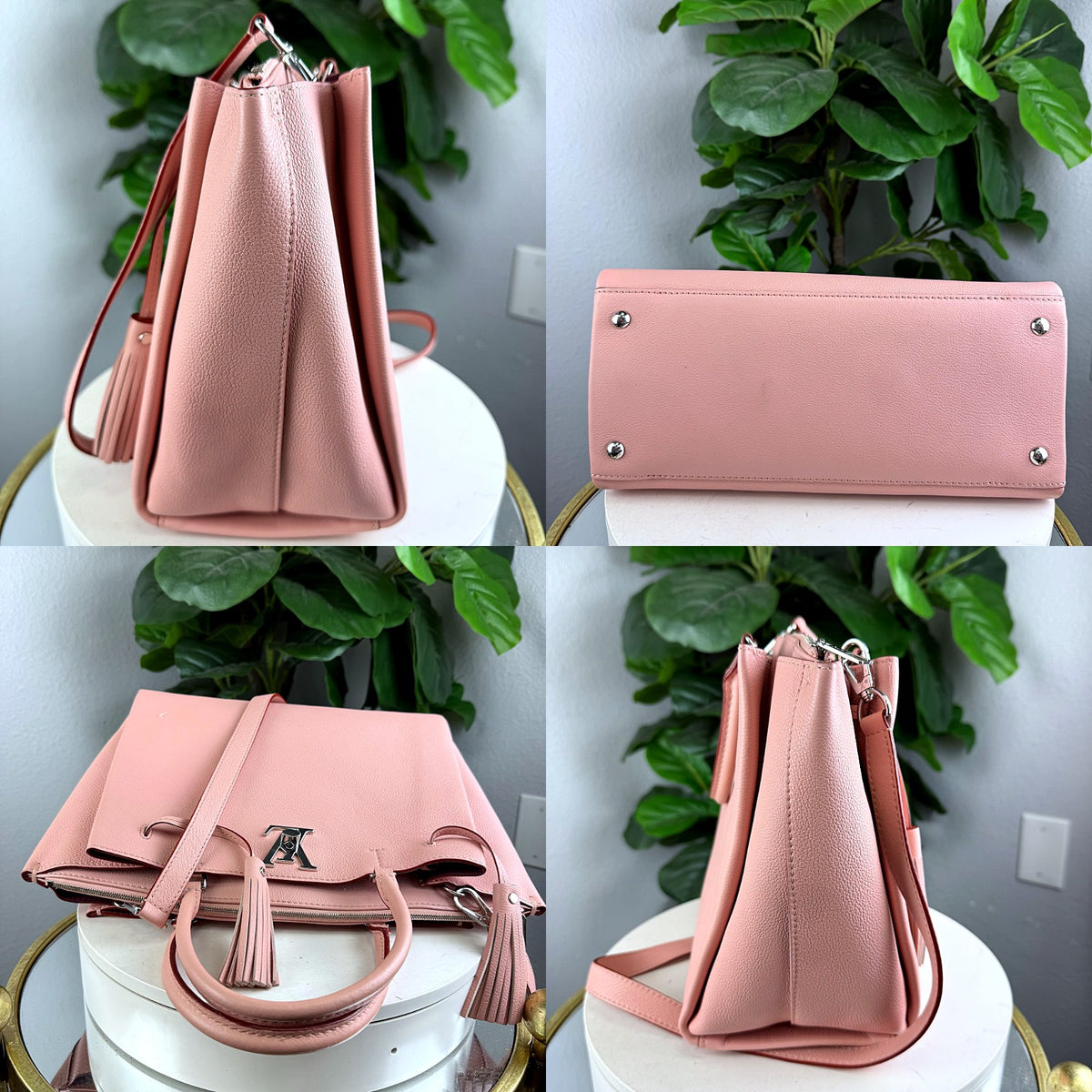 Authentic Louis Vuitton Lockme Tote MM Magnolia Pink Leather Handbag - 05_extra.jpg