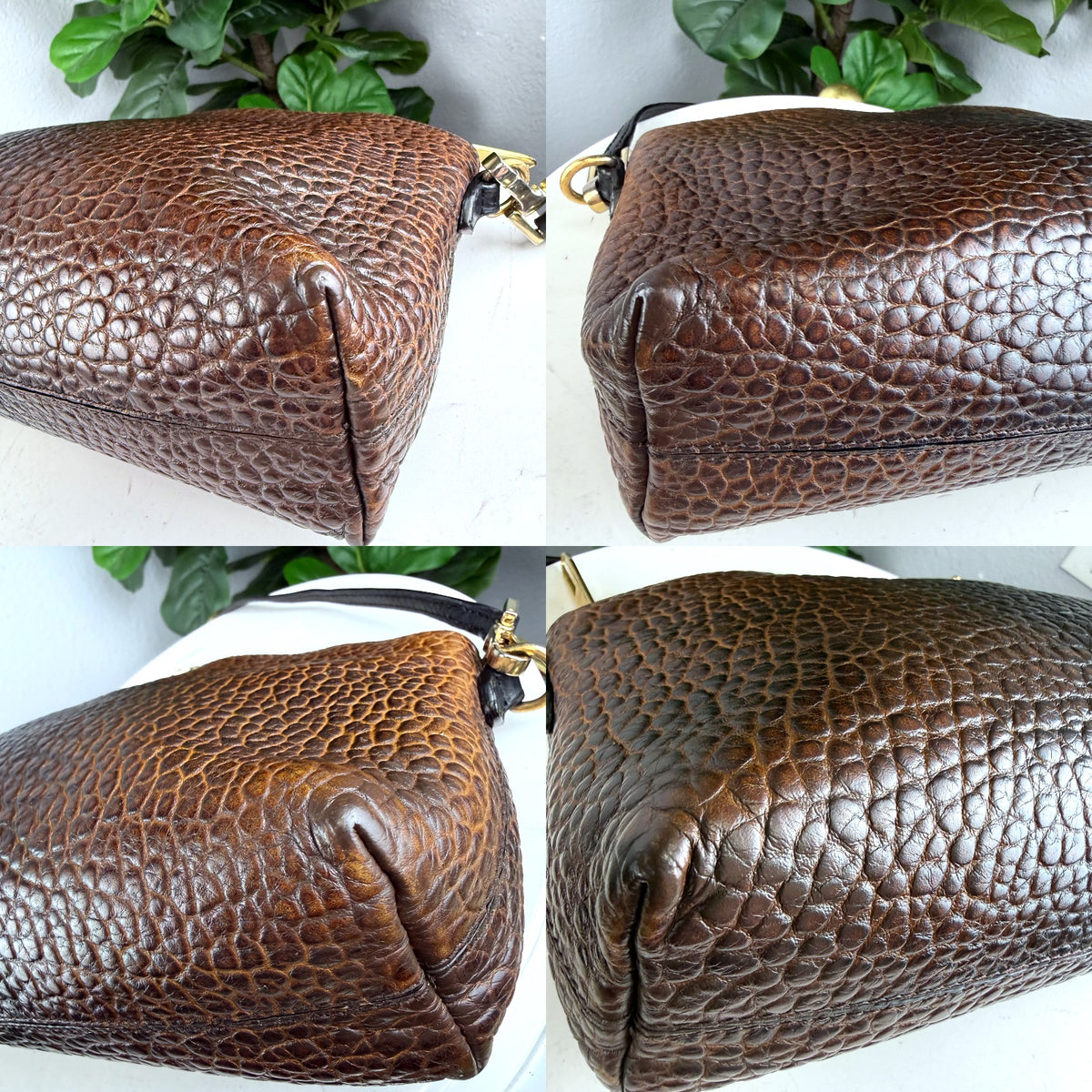 Authentic Burberry Small Peyton Crossbody Bag Metallic Bronze Pebbled Leather - 04_detail_2.jpg