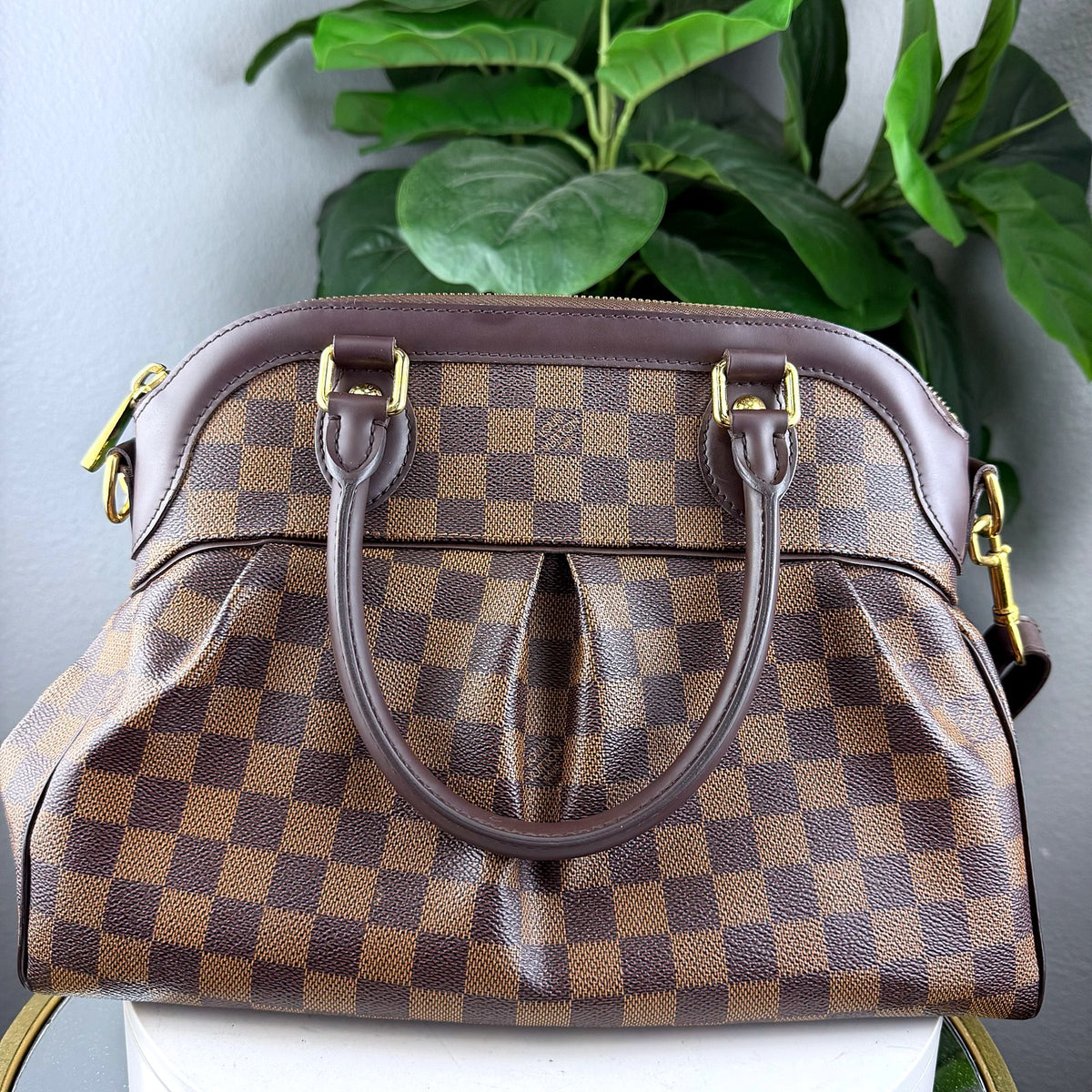 Authentic Louis Vuitton Trevi PM Damier Ebene Canvas Satchel - 02_photo.jpg