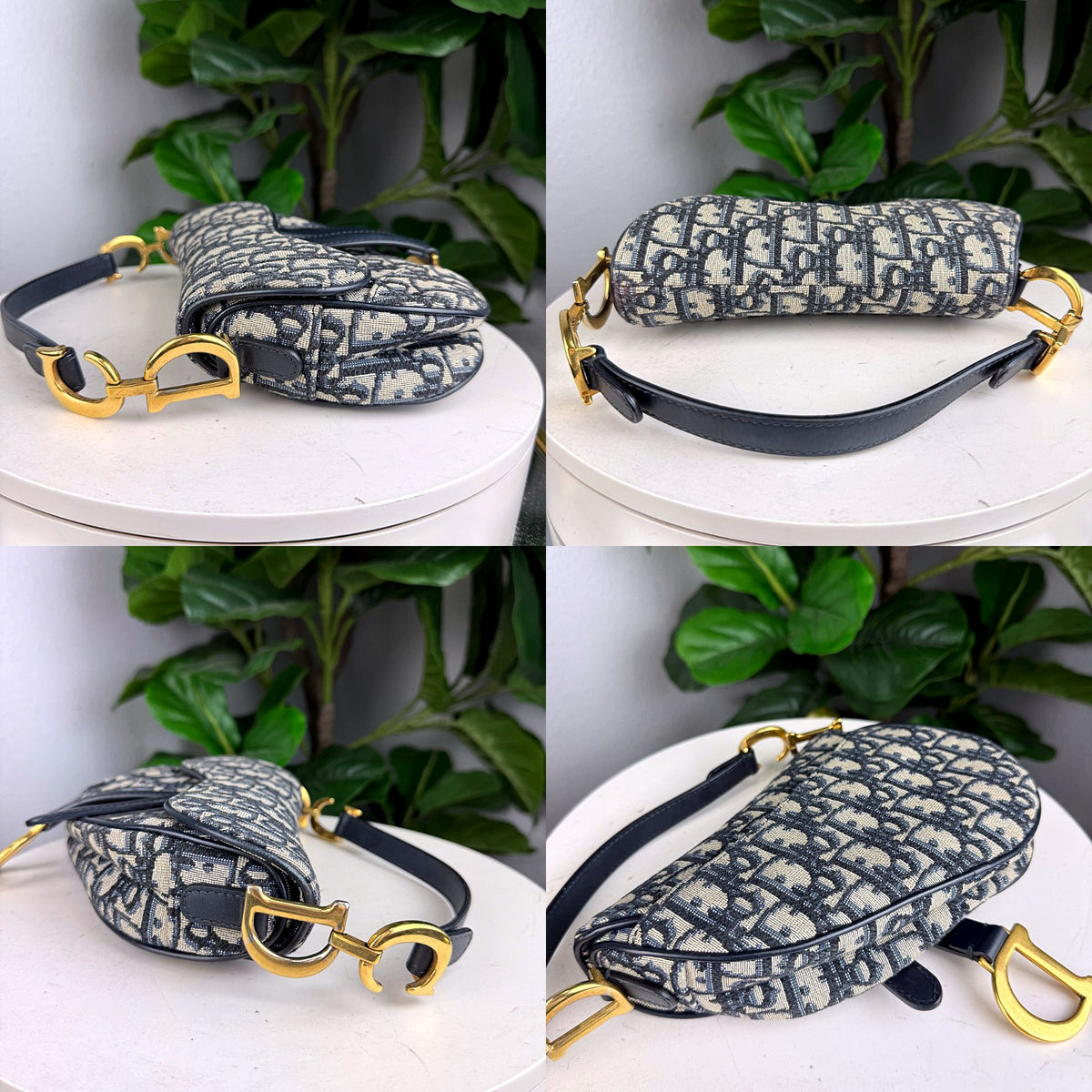 Authentic Dior Saddle Bag Oblique Canvas Navy Blue - 04_extra.jpg