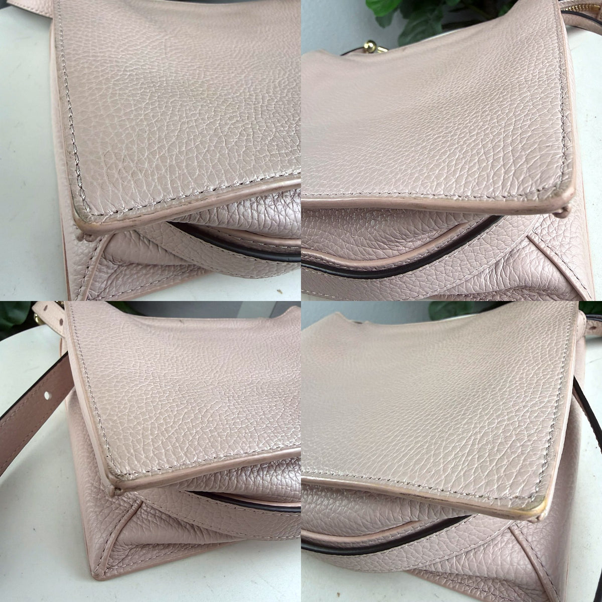 Authentic Furla Medium Pebbled Leather Shoulder Bag in Nude Pink - 03_corners.jpg