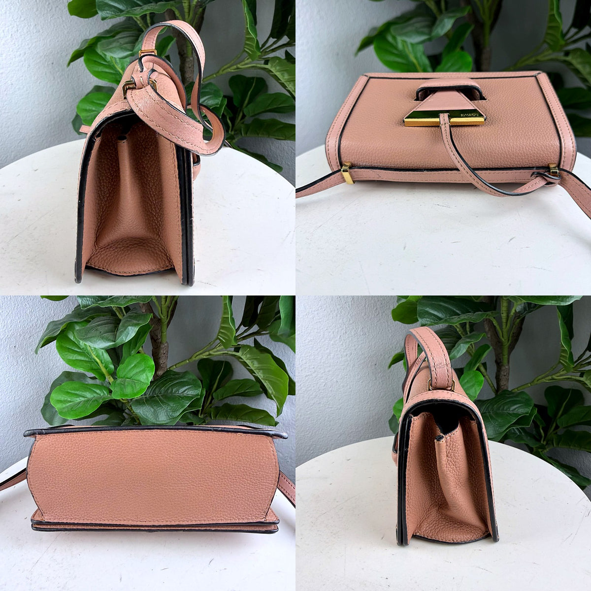 Authentic Loewe Barcelona Small Bag in Blush Pink Grained Leather - 05_extra.jpg
