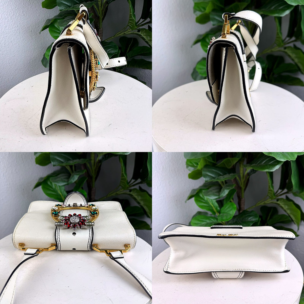 Authentic Miu Miu Lady Embellished Buckle Leather Shoulder Bag Cream - 05_extra.jpg