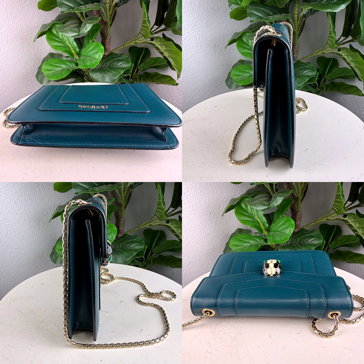 Authentic Bulgari Serpenti Forever Flap Bag Teal Leather Gold Chain - 05_extra.jpg