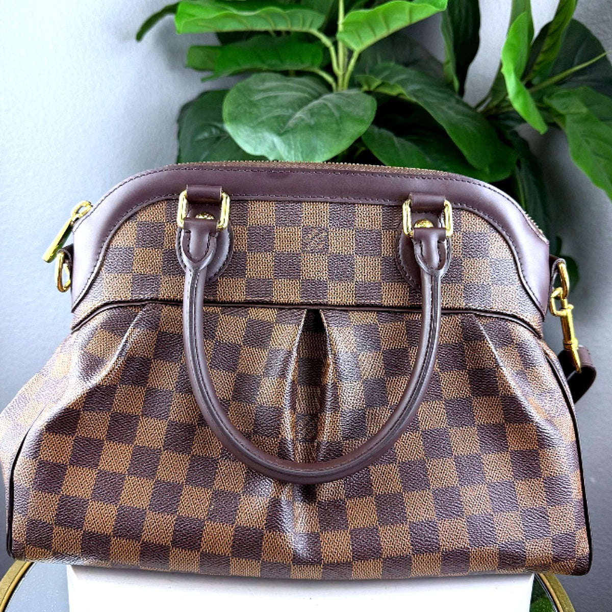Authentic Louis Vuitton Trevi PM Damier Ebene Canvas Satchel - 02_photo.jpg