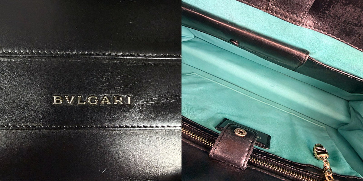Authentic Bvlgari Serpenti Forever Black Leather Shoulder Bag - 04_inside.jpg