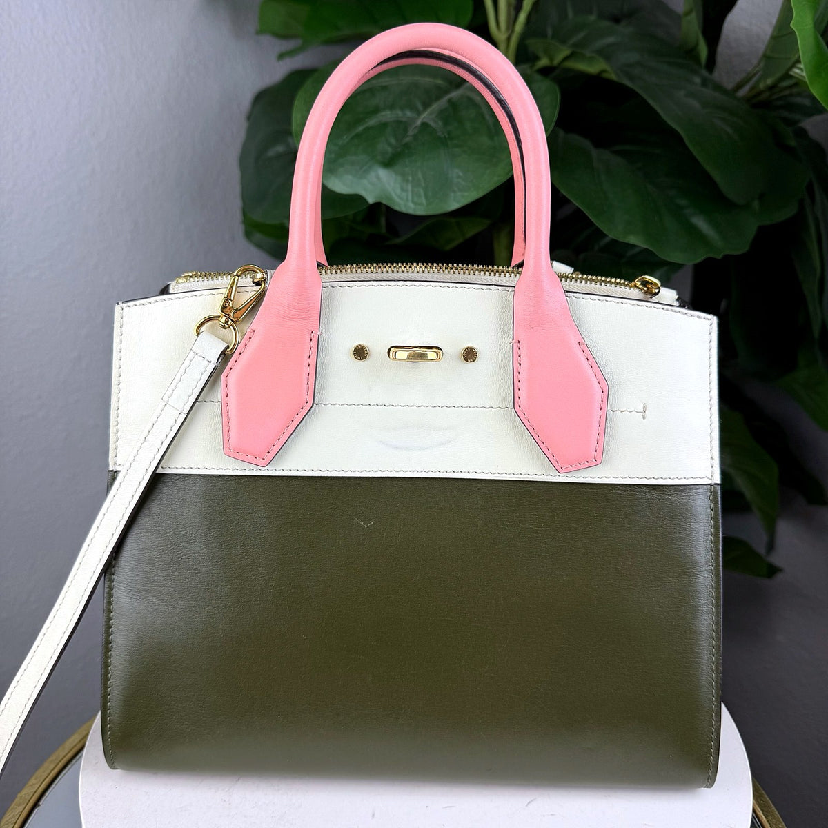 Authentic Louis Vuitton City Steamer Bicolor Leather Handbag - 02_photo.jpg