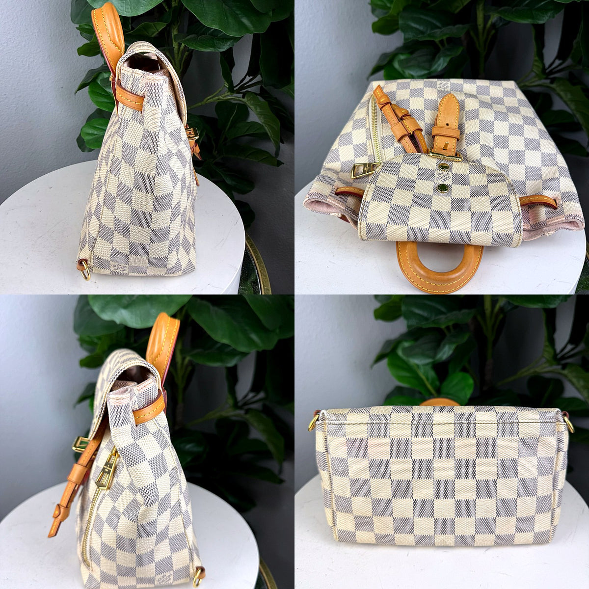 Authentic Louis Vuitton Sperone BB Damier Azur Canvas Backpack - 05_extra.jpg