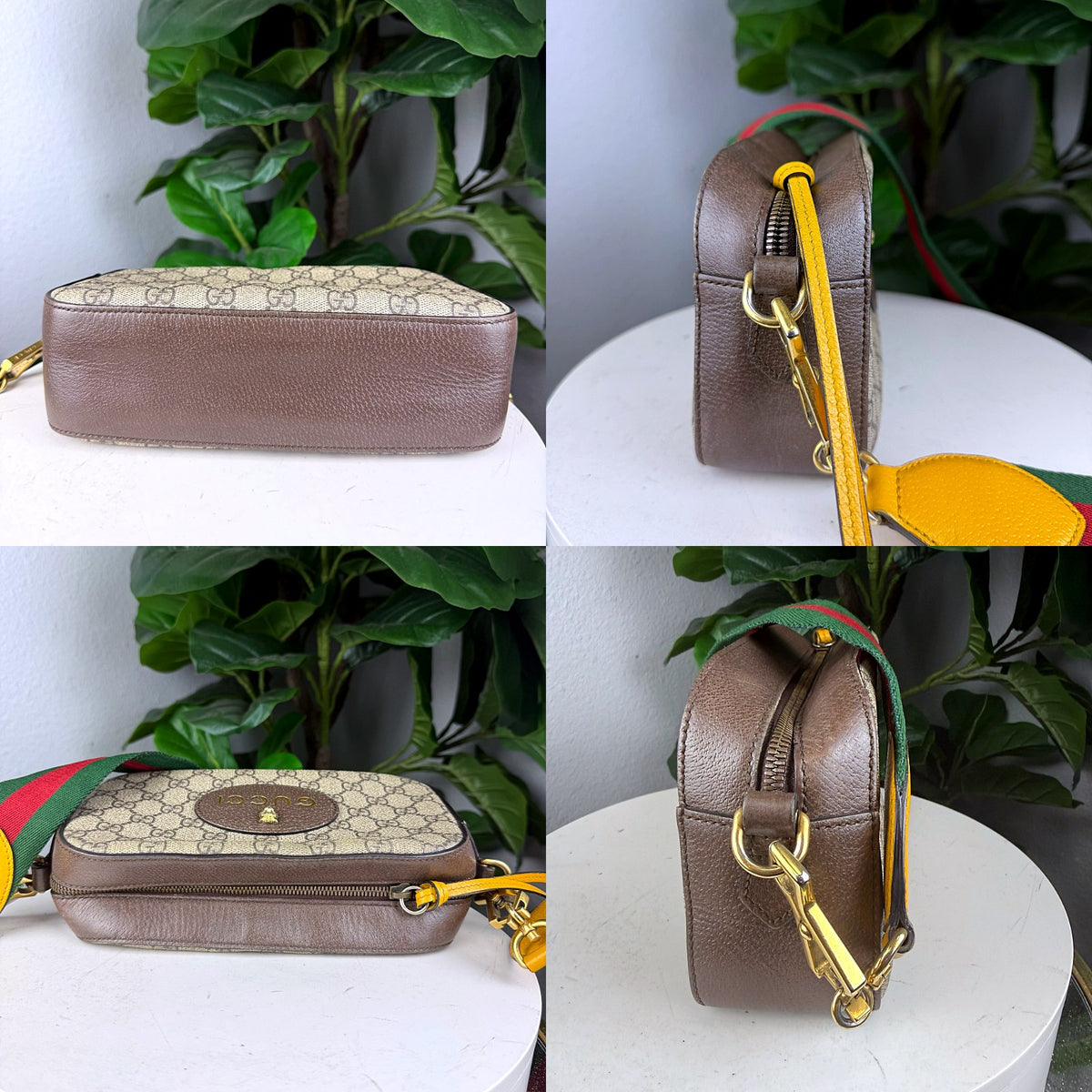 Authentic Gucci Neo Vintage GG Supreme Canvas Crossbody Bag Brown - 05_extra.jpg