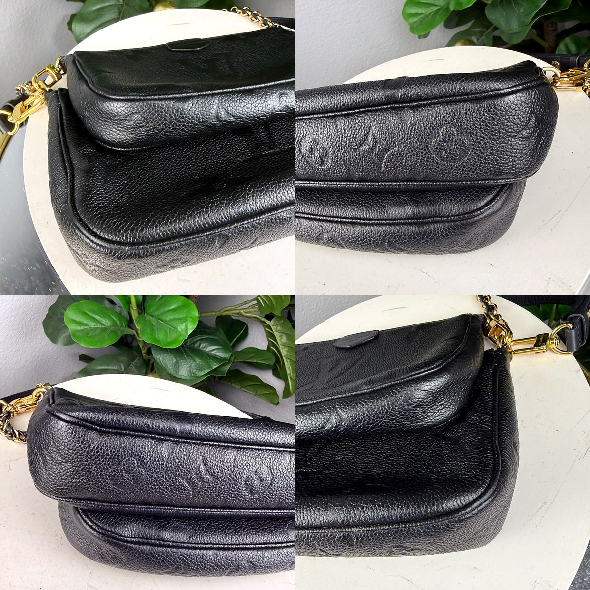 Authentic Louis Vuitton Multi Pochette Accessoires Monogram Empreinte Black Leather Crossbody - 04_corners.jpg