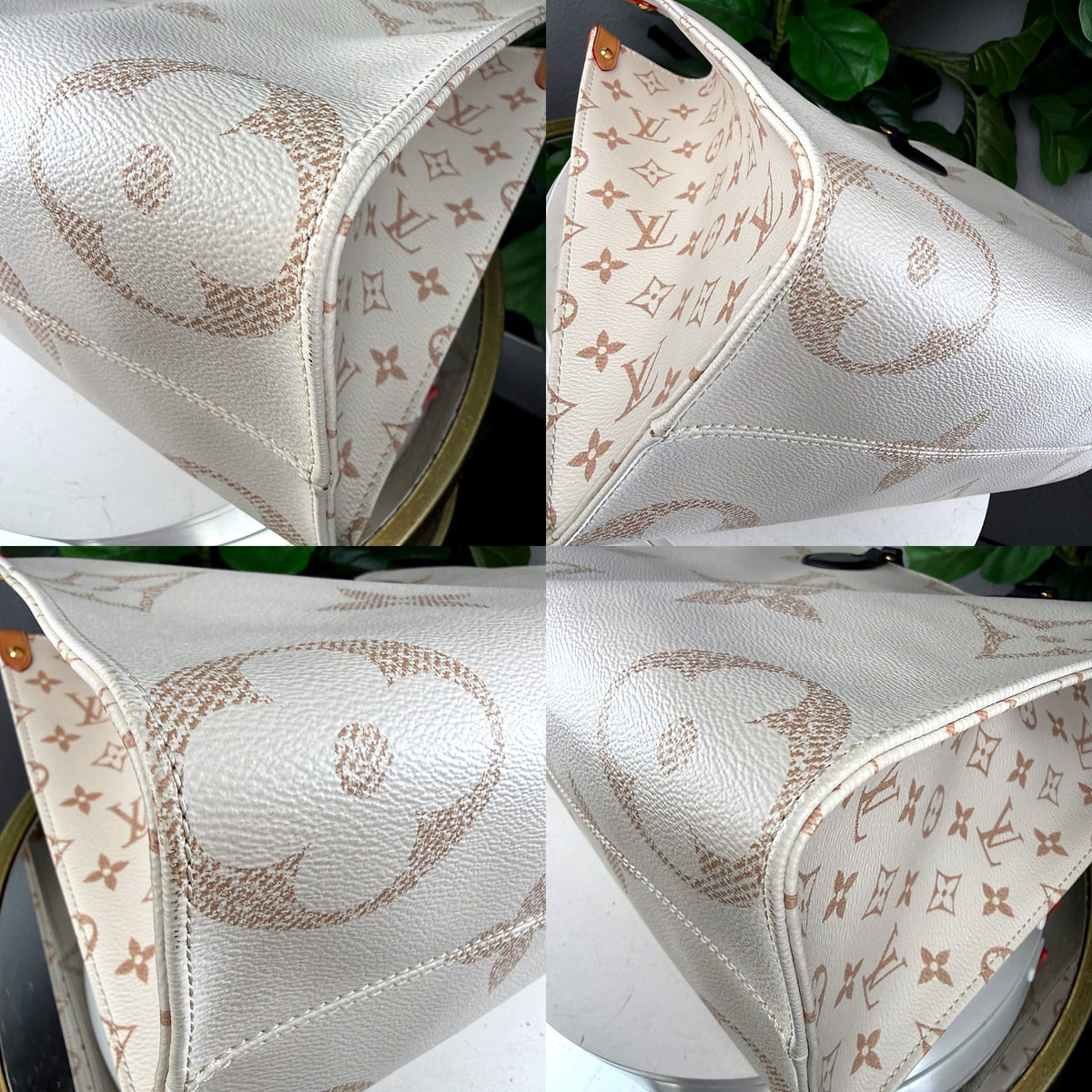 Authentic Louis Vuitton OnTheGo MM Monogram Empreinte Cream Tote Bag - 03_corners.jpg
