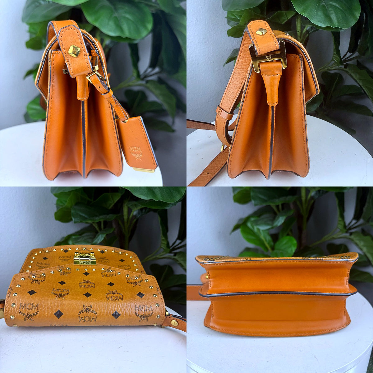 Authentic MCM Patricia Visetos Studded Crossbody Bag Cognac - 05_extra.jpg