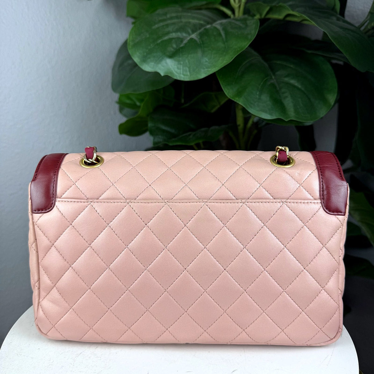 Authentic Chanel Trendy CC Flap Bag Pink Burgundy Quilted Lambskin - 02_photo.jpg