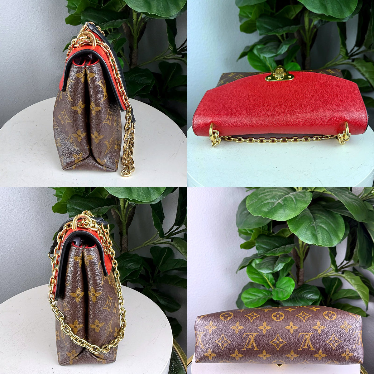 Authentic Louis Vuitton Saint Placide Monogram Canvas Red Bag - 06_extra.jpg
