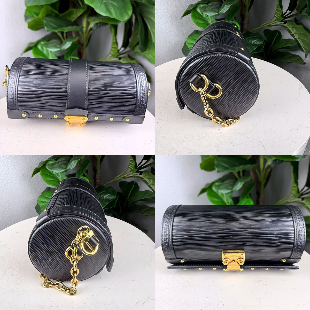 Authentic Louis Vuitton Epi Leather Papillon Trunk Black Gold Hardware - 05_extra.jpg