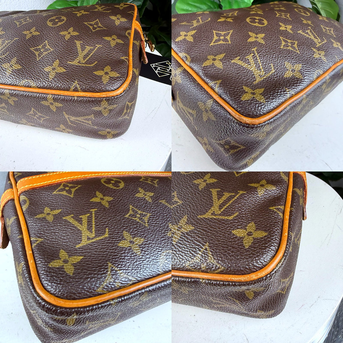 Authentic Louis Vuitton Compiegne 23 Monogram Canvas Toiletry Pouch - 03_corners.jpg