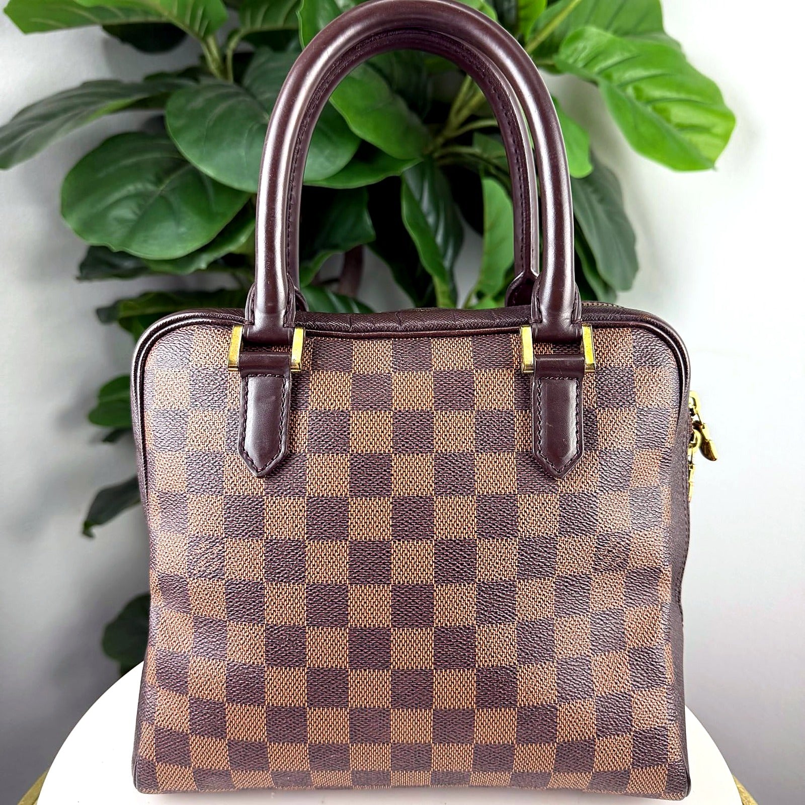 Louis Vuitton Damier Ebene Canvas Structured Handbag