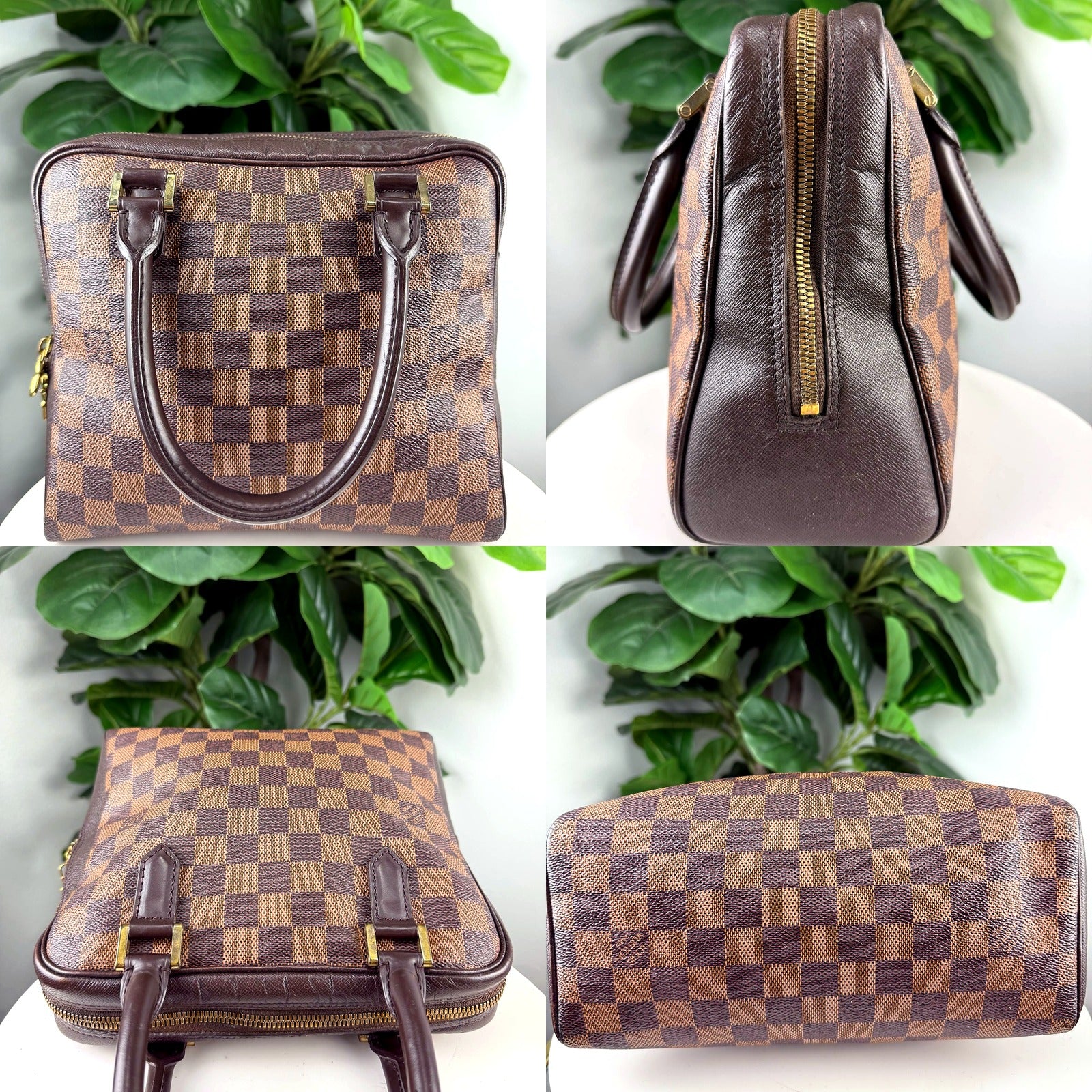Louis Vuitton Damier Ebene Canvas Structured Handbag