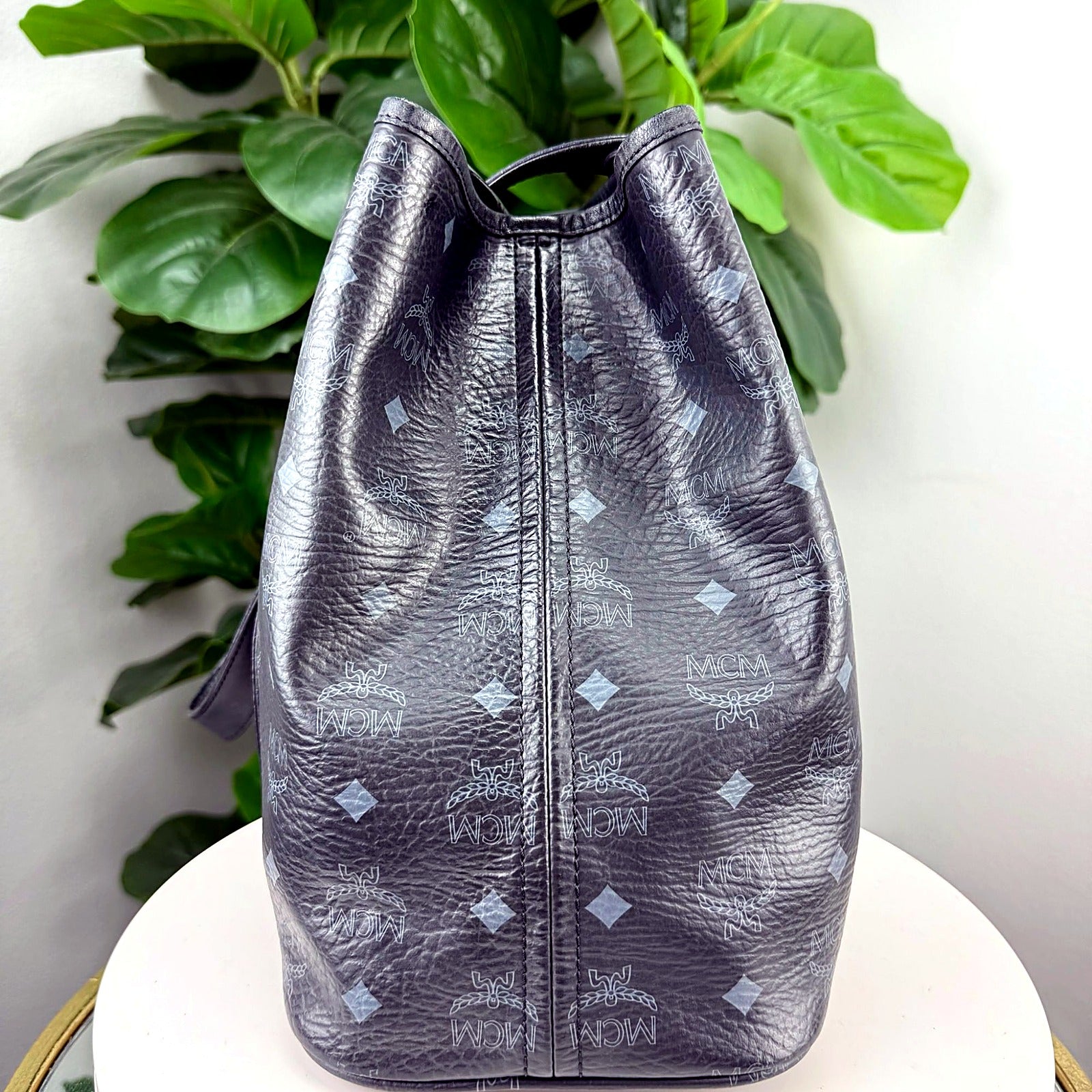 Authentic MCM Black Visetos Tote - C5022