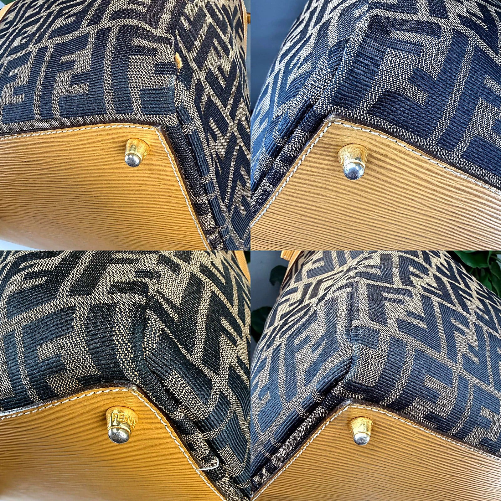 Vintage Fendi Zucca Monogram Canvas Duffel Bag