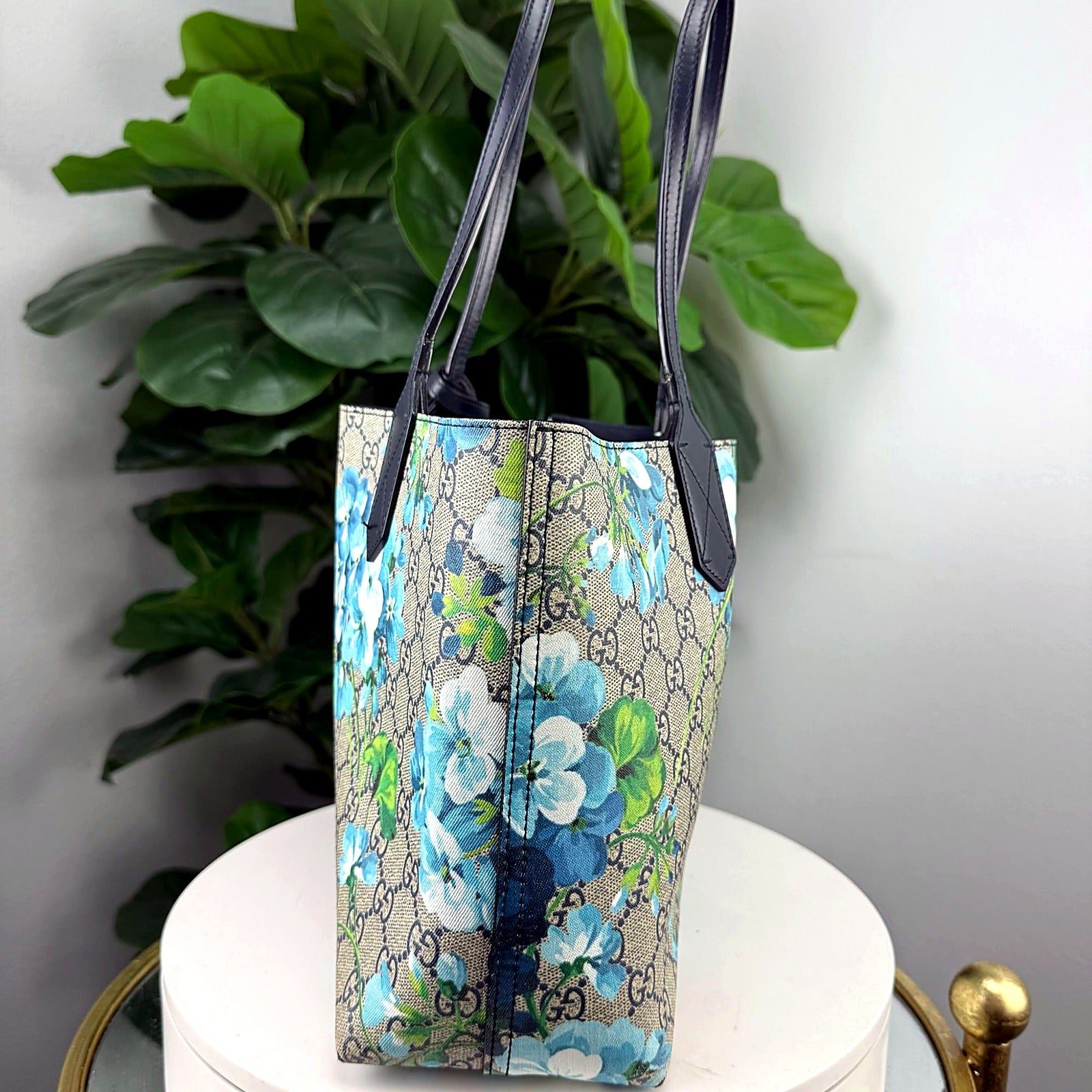 Authentic Gucci GG Blooms Canvas Tote Bag